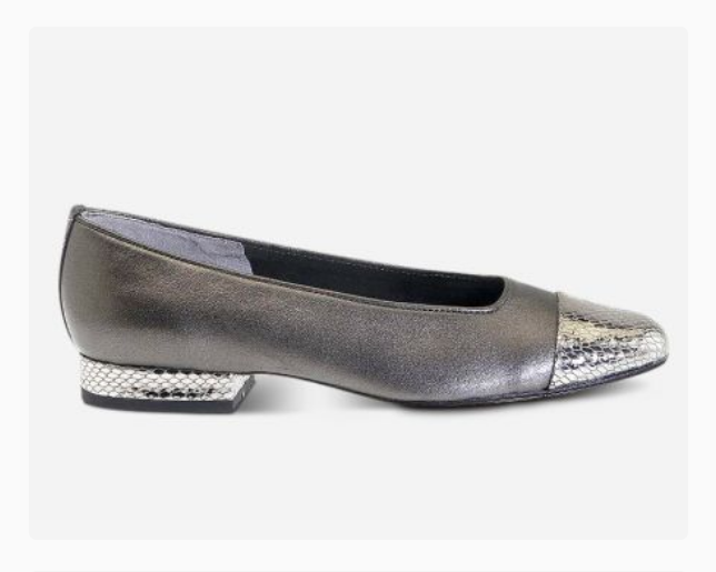 Marmi Shoes Women's Vaneli Fc-313 - Pewter Pearl Nappa/Silver Snake