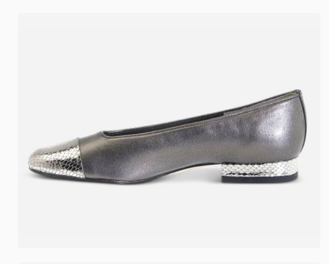 Marmi Shoes Women's Vaneli Fc-313 - Pewter Pearl Nappa/Silver Snake
