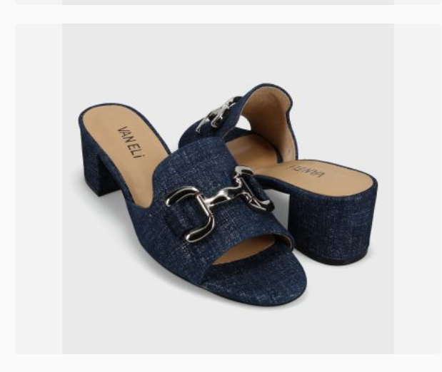 Marmi Shoes Women's Vaneli Oksana - Jeans Lino