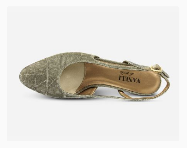 Marmi Shoes Women's Vaneli Aliz - Platinum Nizza Metallic Fabric