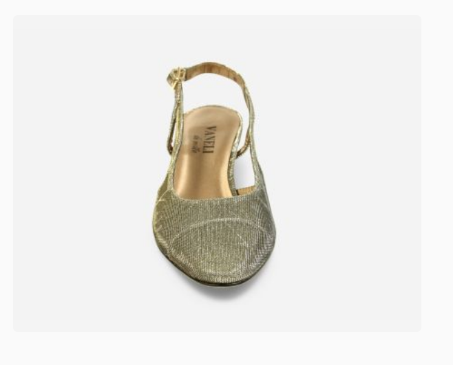 Marmi Shoes Women's Vaneli Aliz - Platinum Nizza Metallic Fabric