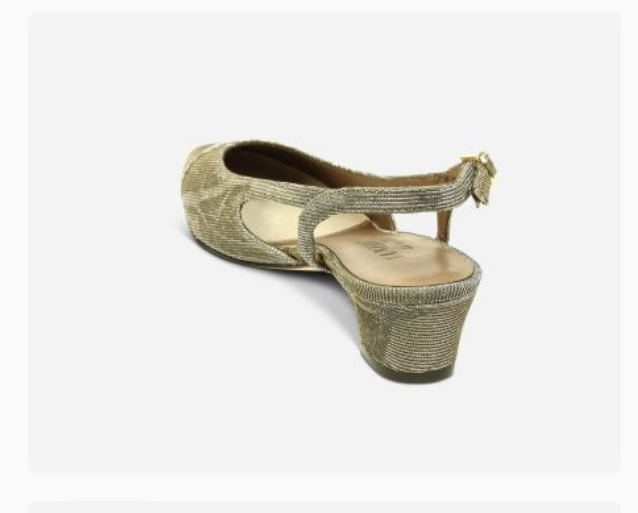 Marmi Shoes Women's Vaneli Aliz - Platinum Nizza Metallic Fabric