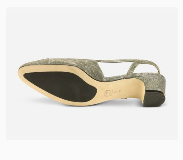 Marmi Shoes Women's Vaneli Aliz - Platinum Nizza Metallic Fabric