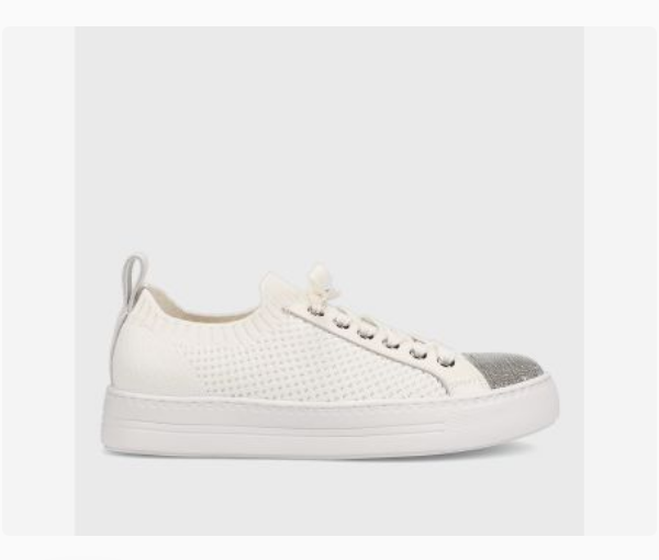 Marmi Shoes Women's Vaneli Yarie - White Stretch Knit