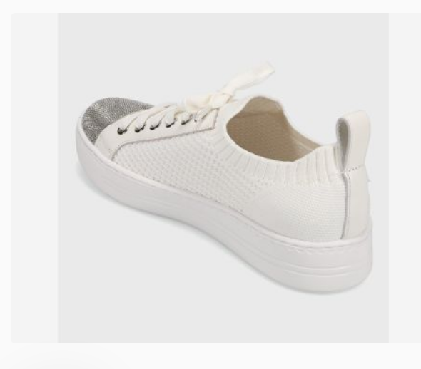 Marmi Shoes Women's Vaneli Yarie - White Stretch Knit