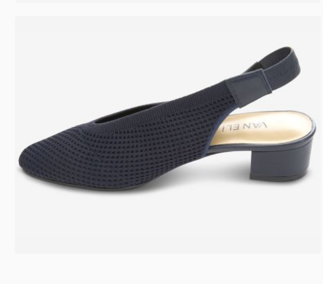 Marmi Shoes Women's Vaneli Abira - Navy Stretch Knit