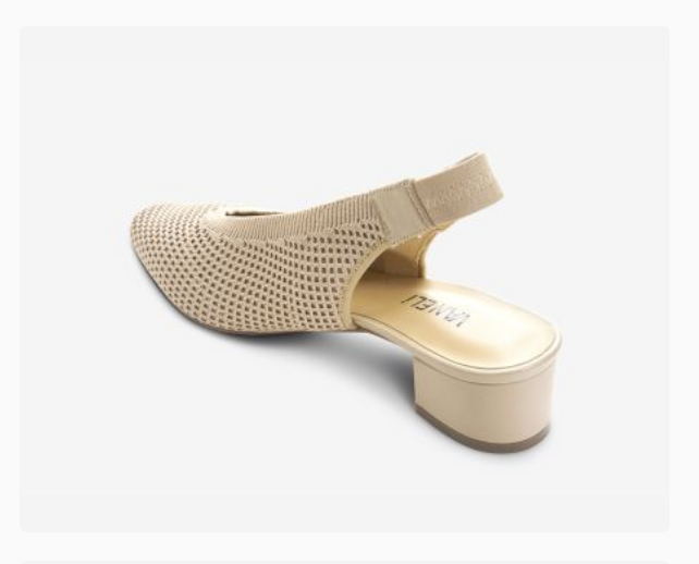 Marmi Shoes Women's Vaneli Abira - Ecru Stretch Knit