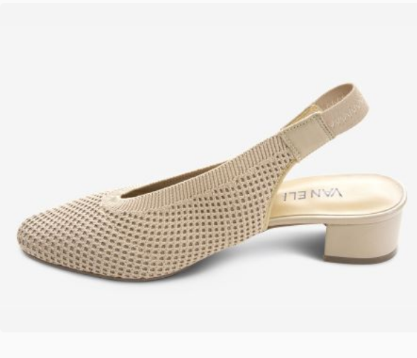 Marmi Shoes Women's Vaneli Abira - Ecru Stretch Knit