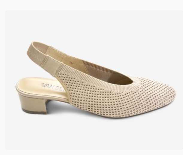 Marmi Shoes Women's Vaneli Abira - Ecru Stretch Knit