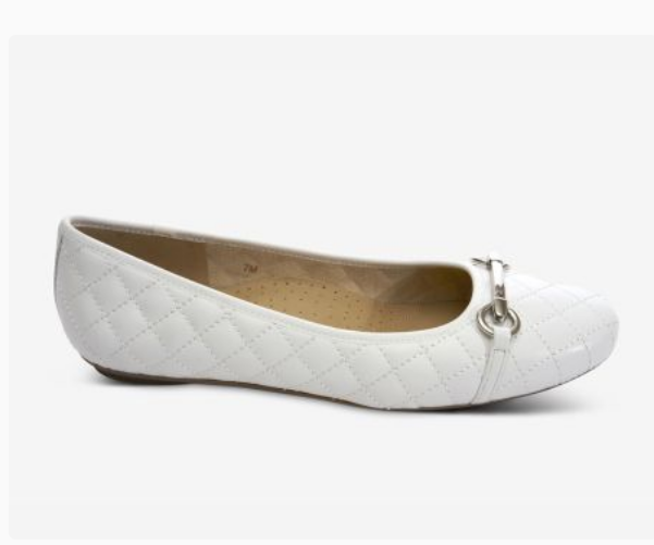 Marmi Shoes Women's Vaneli Stacy - White Quilted Nappa
