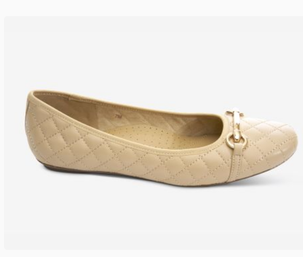 Marmi Shoes Women's Vaneli Stacy - Ecru Quilted Nappa