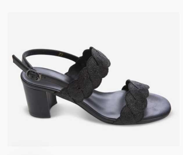 Marmi Shoes Women's Vaneli Lettie - Black Weave Fabric
