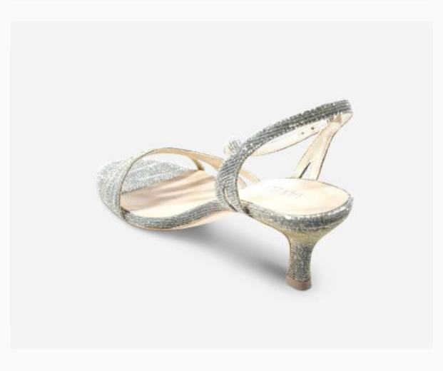 Marmi Shoes Women's Vaneli Mimi - Platinum Nizza Fabric