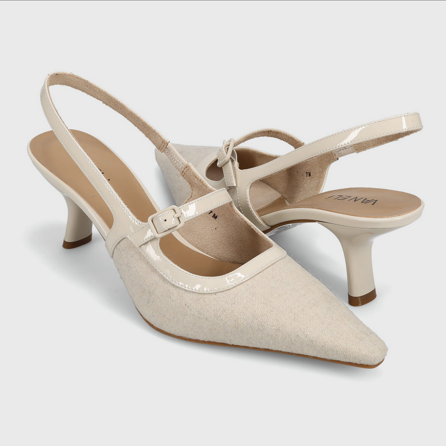 Marmi Shoes Vaneli Payge - Panna Flannel