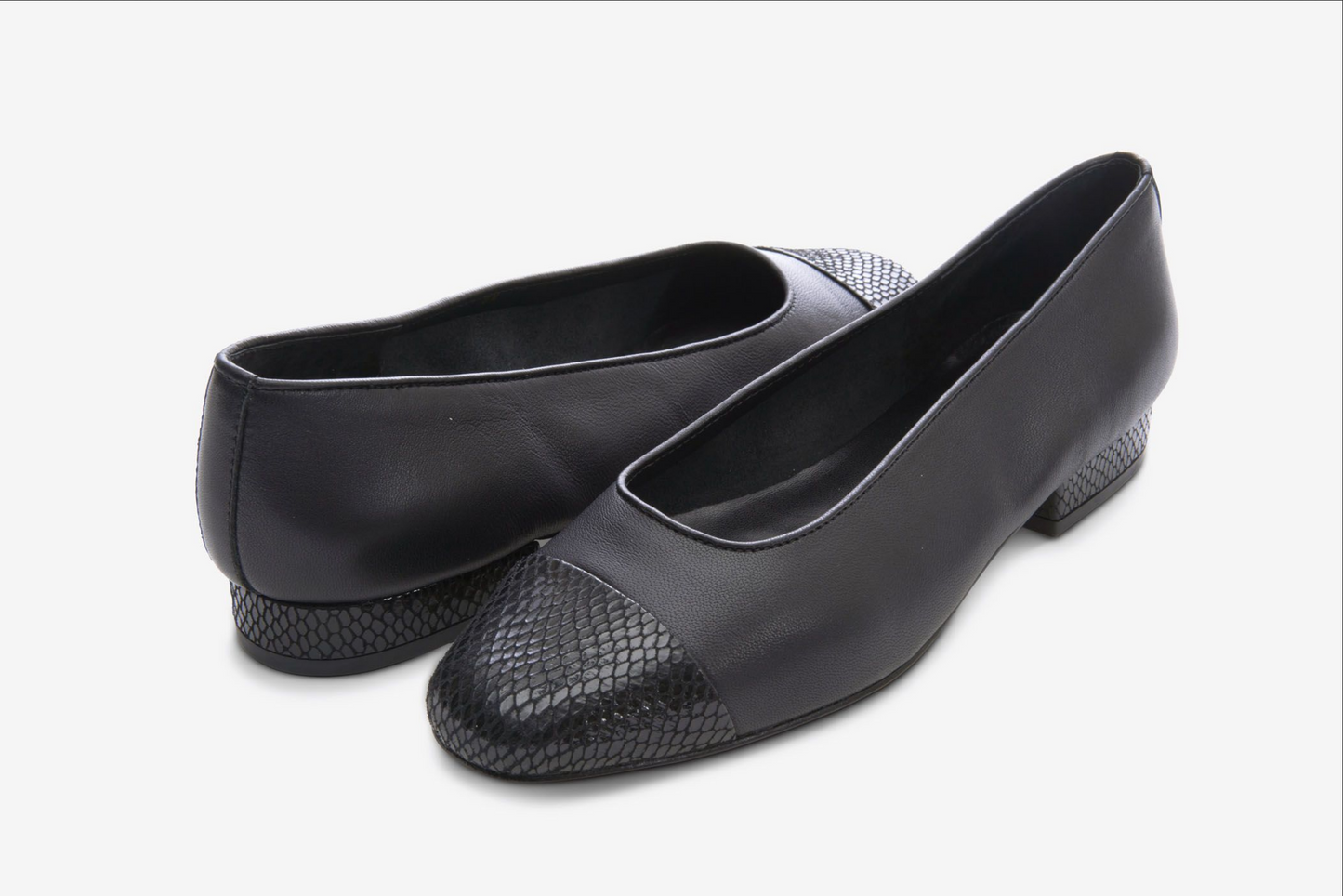 Marmi Shoes Vaneli Fc-313 - Black Nappa/Black Snake Print