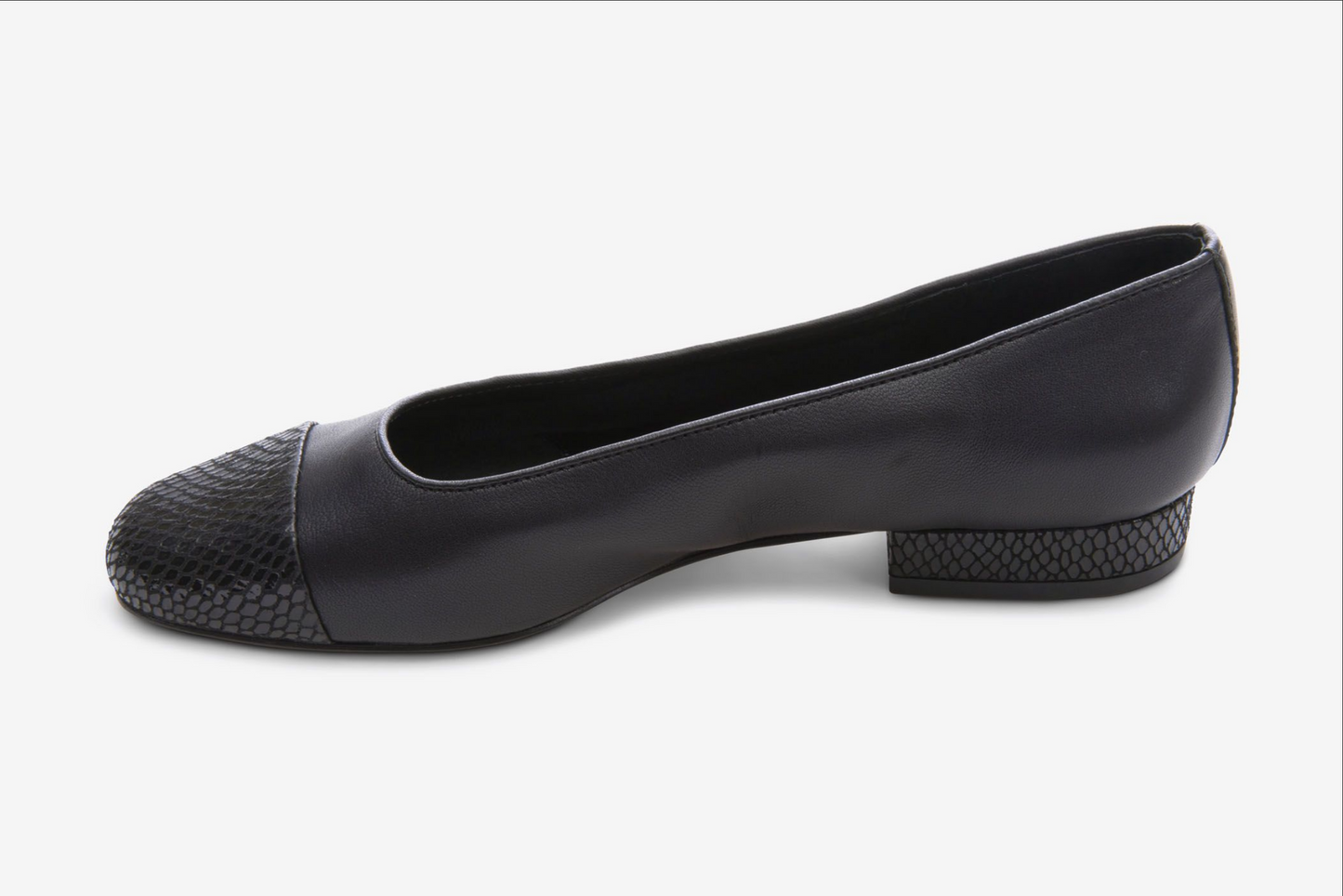 Marmi Shoes Vaneli Fc-313 - Black Nappa/Black Snake Print