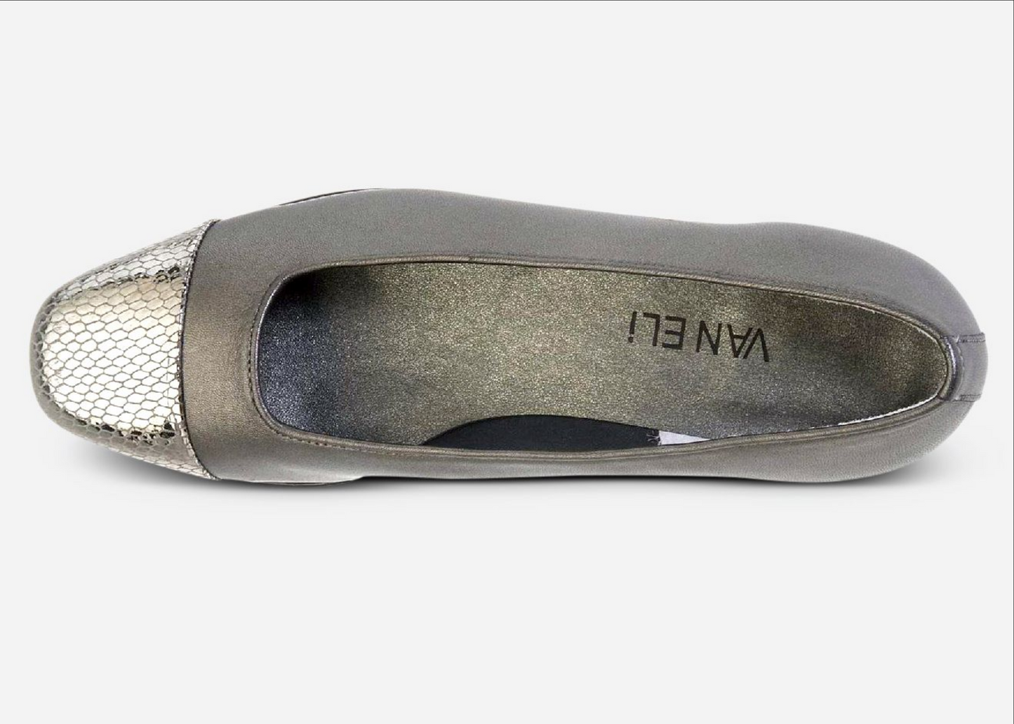 Marmi Shoes Vaneli Fc-313 - Pewter Pearl Nappa/Silver Snake Print