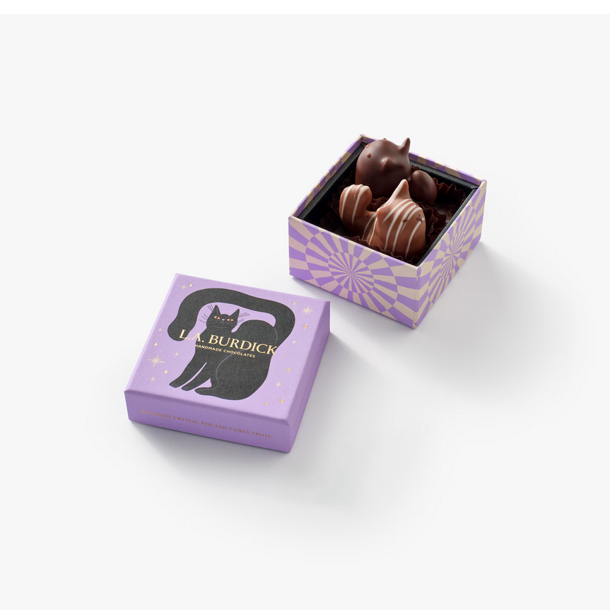 L.A. Burdick Chocolate Cats, 2 Pieces