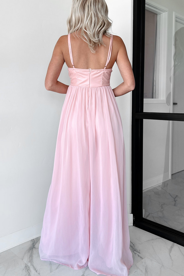 NanaMacs Shades Of Lovely Contrast Top Wide Leg Jumpsuit (Pink)