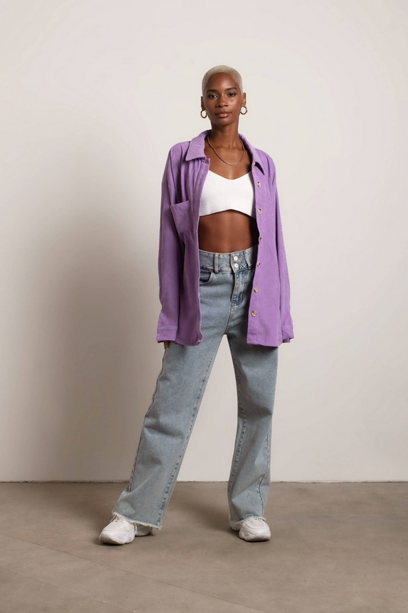 Tobi Just Listen Oversized Shacket