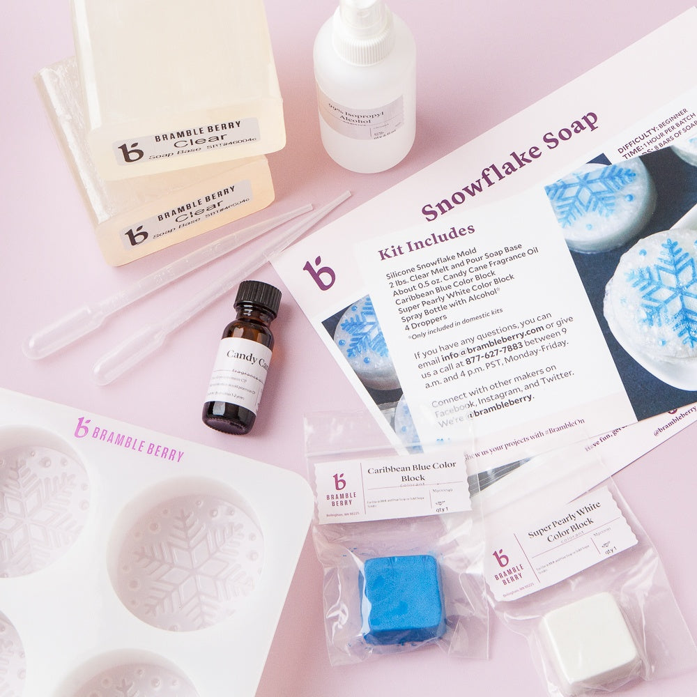 Bramble Berry Snowflake Soap Kit