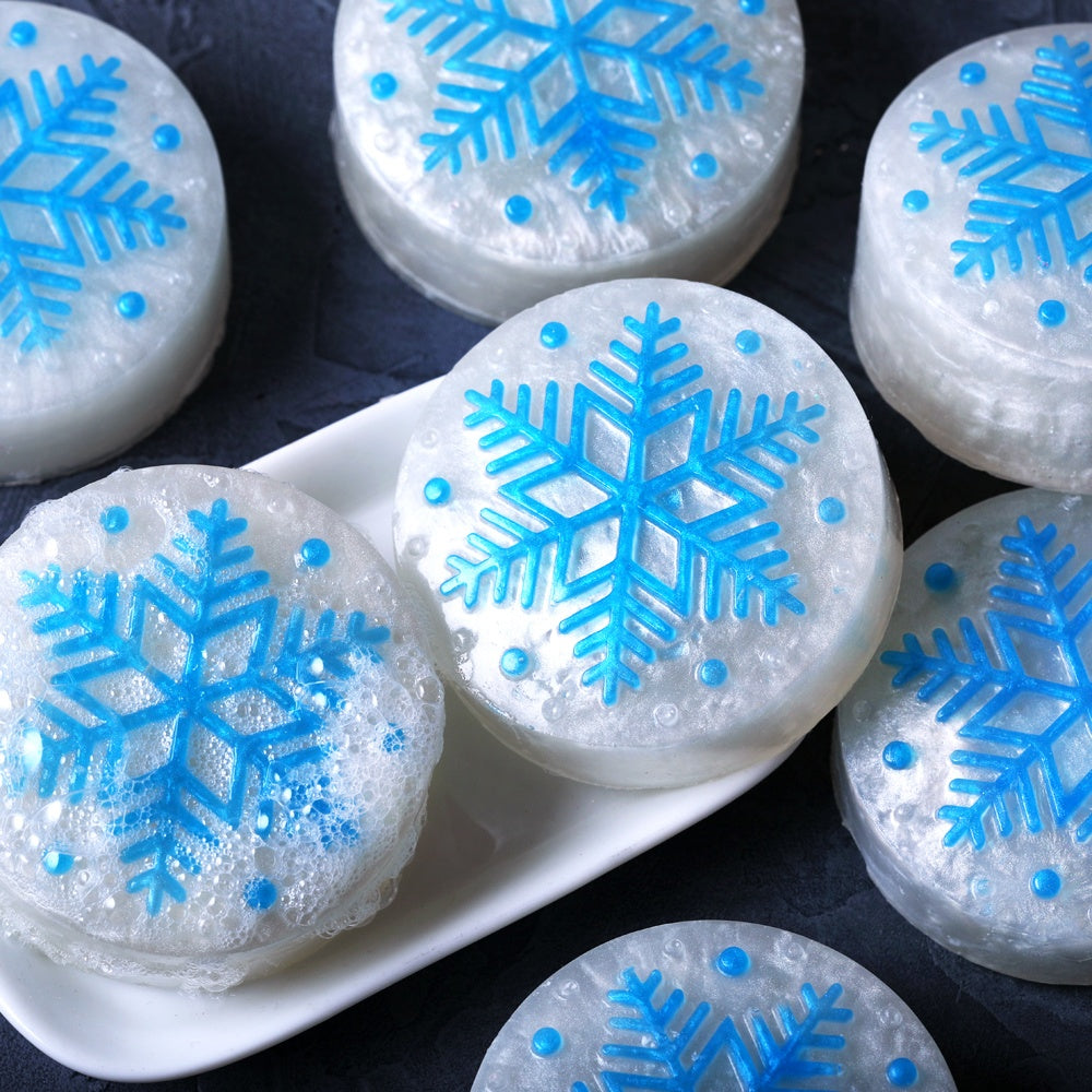 Bramble Berry 4 Cavity Snowflake Silicone Mold (x2)