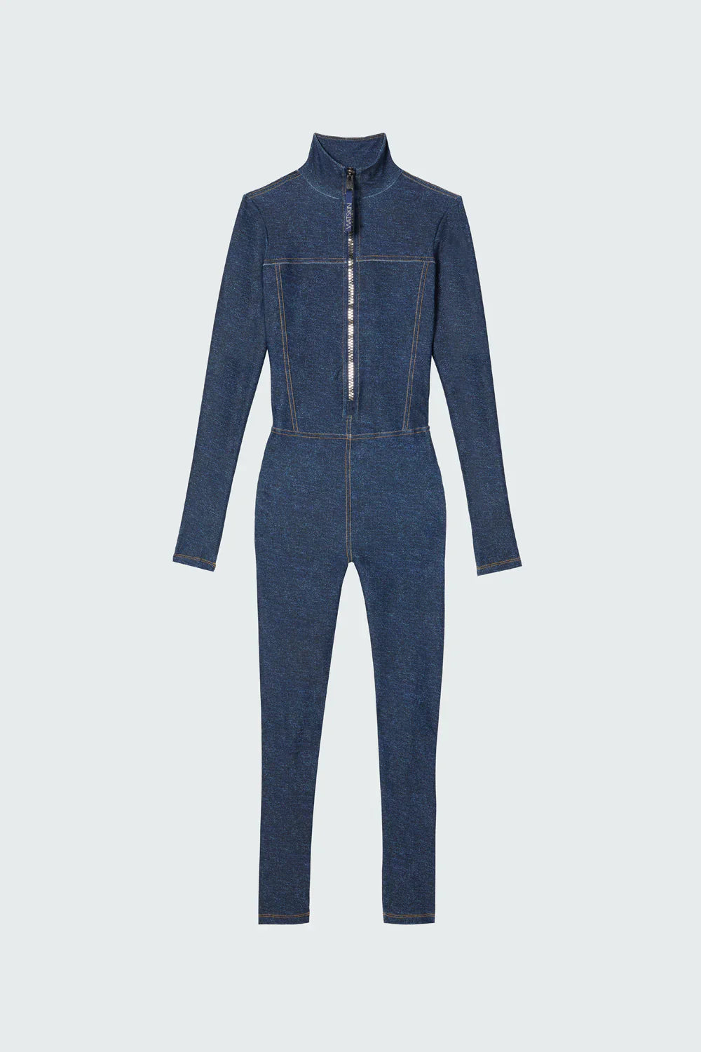 Watskin Sunwear Rae Catsuit in Denim Blue