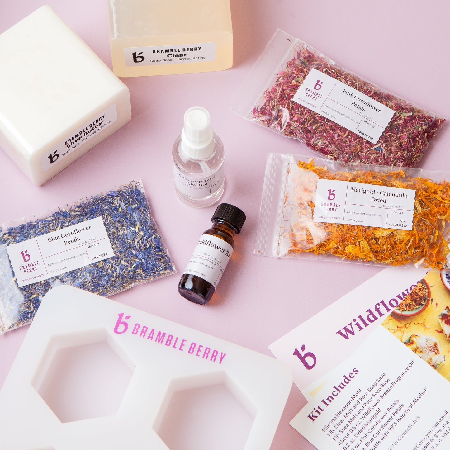 Bramble Berry Wildflower Shea Soap Kit