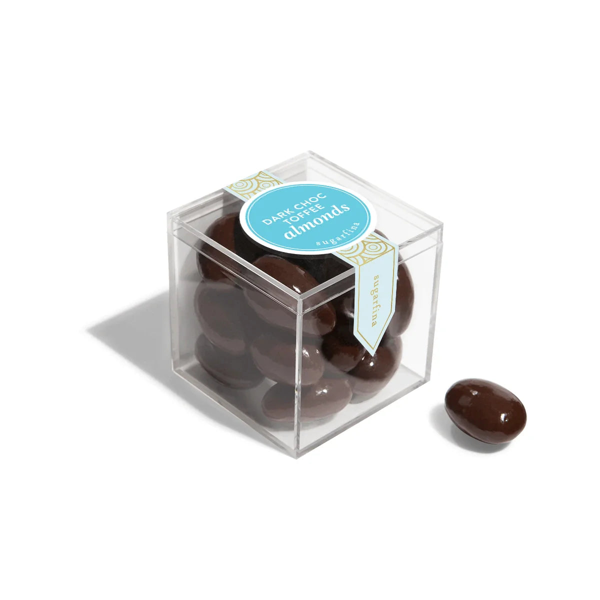 Sugarfina Dark Chocolate Toffee Almonds - Small Candy Cube