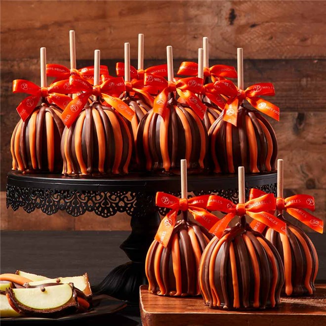 Mrs Prindables Fall Triple Chocolate Caramel Apple 12-Pack