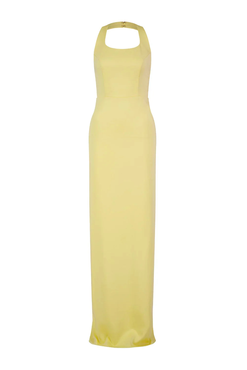 Alamour The Label Hallie Butter Yellow Satin Gown