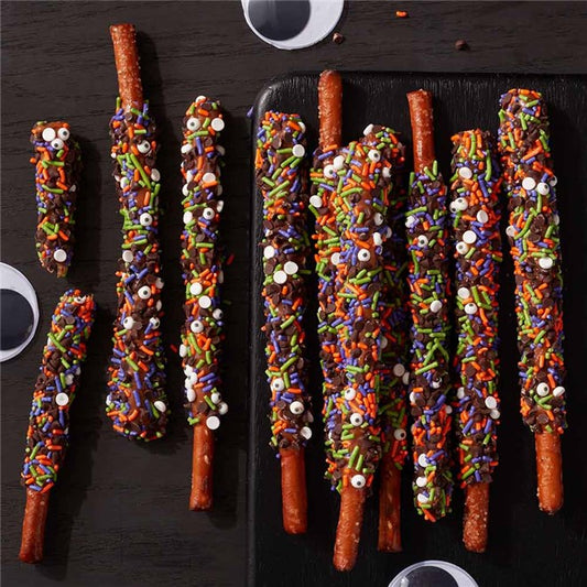 Mrs Prindables Halloween Party Caramel Dipped Pretzels