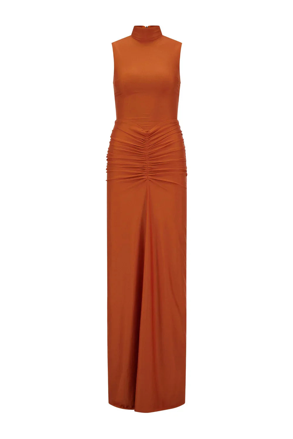 Alamour The Label Rosina High Neck Rust Gown