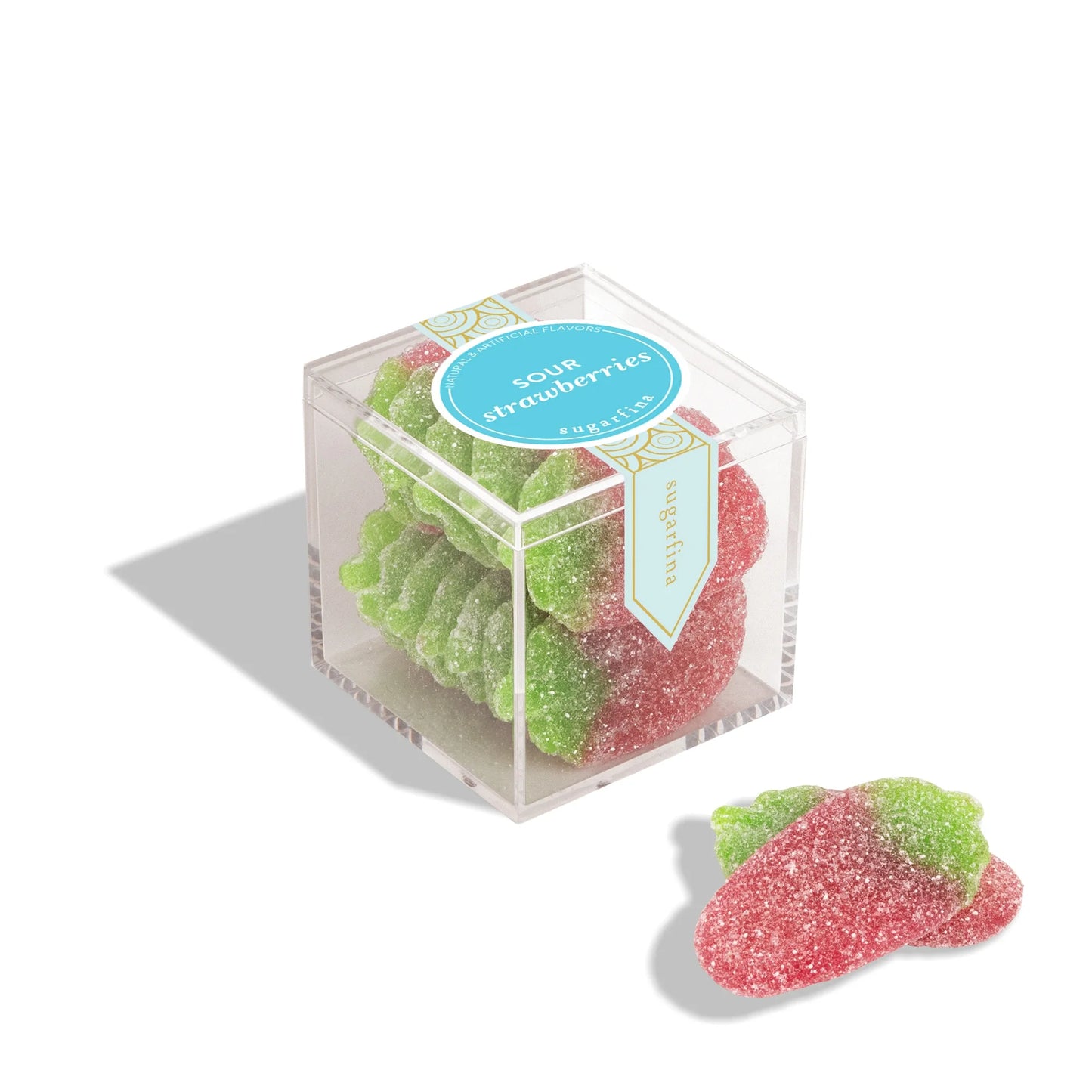 Sugarfina Sour Strawberries - Large Candy Cube