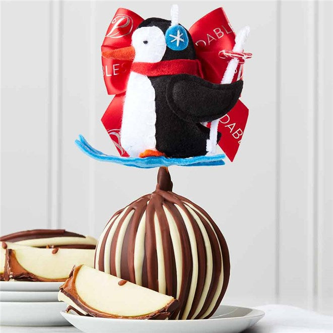 Mrs Prindables Triple Chocolate Hittin’ the Slopes Jumbo Caramel Apple