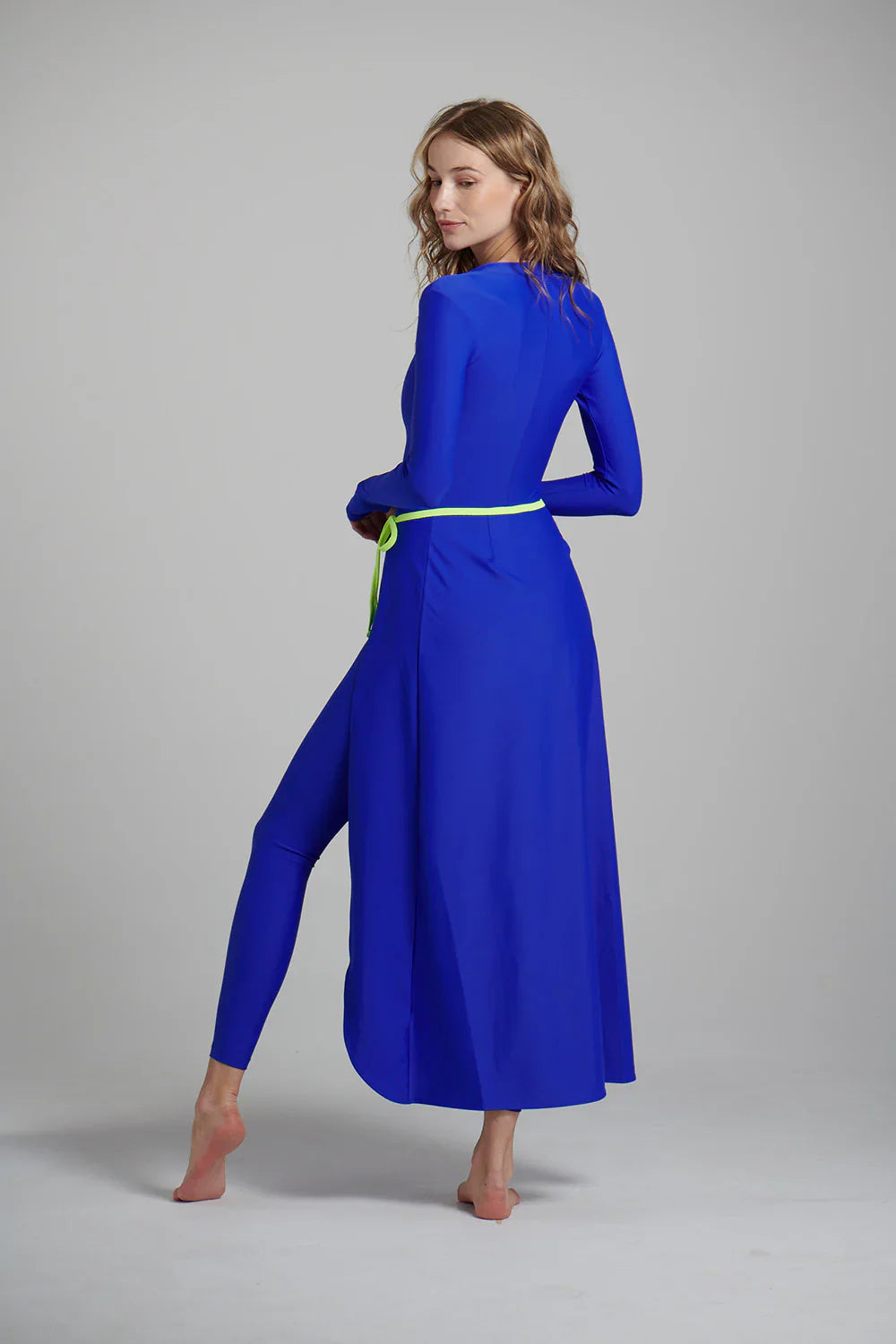 Watskin Sunwear Olivia Wrap Skirt in Azul Blue