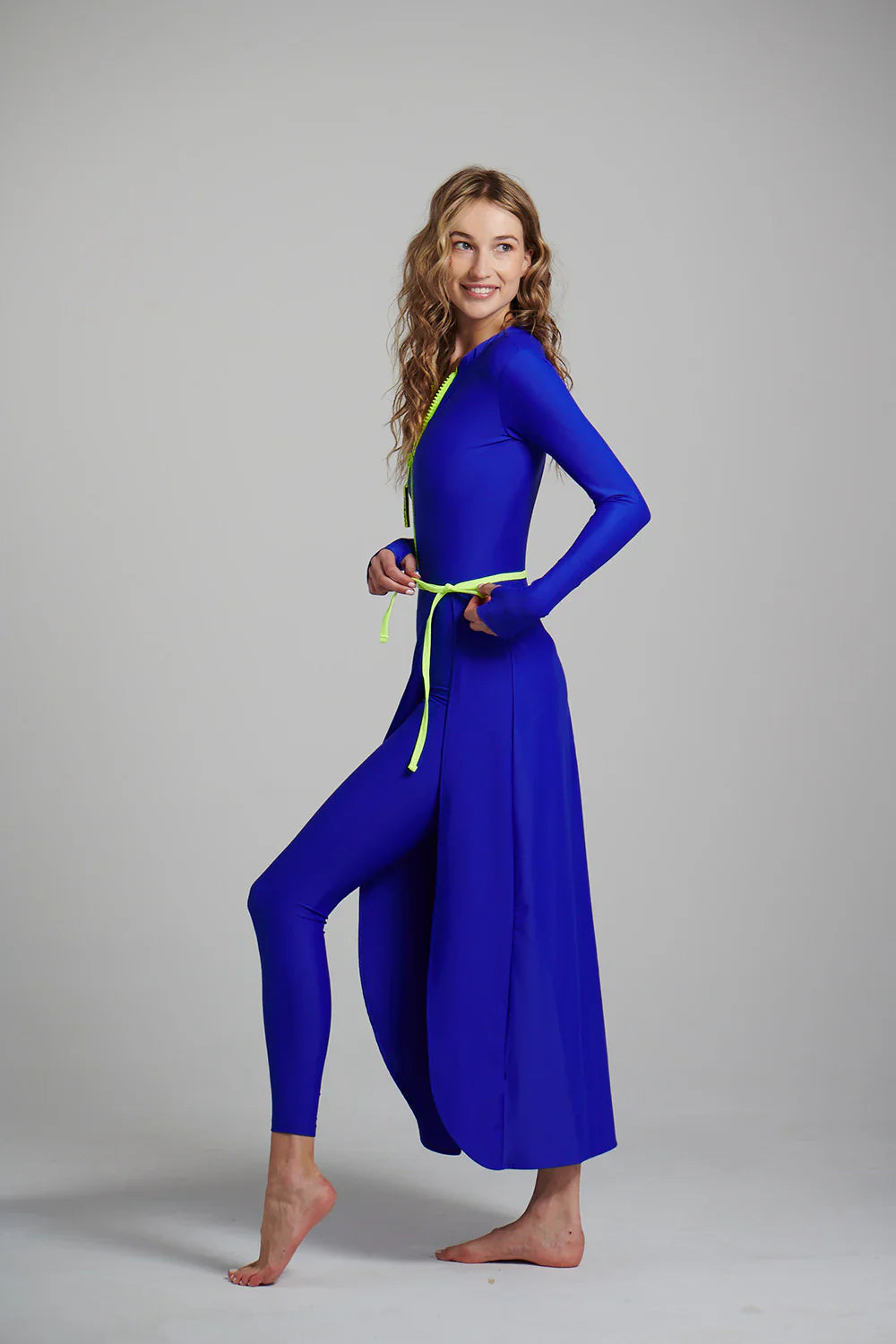 Watskin Sunwear Olivia Wrap Skirt in Azul Blue