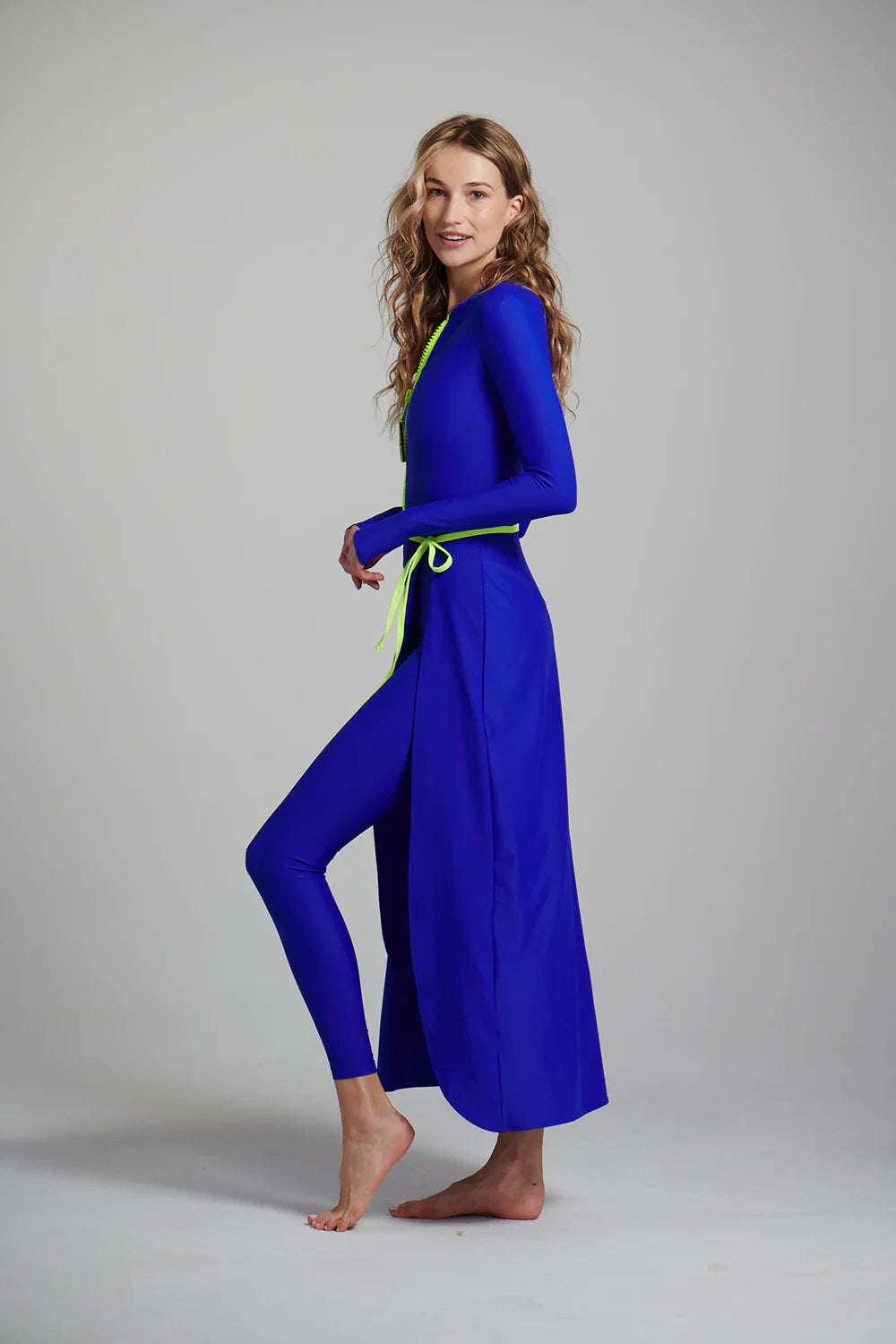 Watskin Sunwear Olivia Wrap Skirt in Azul Blue