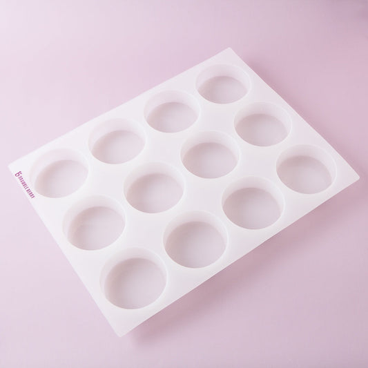 Bramble Berry 12 Bar Round Silicone Mold - 1 mold (x3)