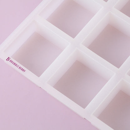 Bramble Berry 12 Bar Square Silicone Mold - 1 mold (x3)