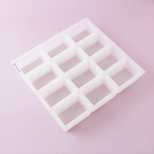 Bramble Berry 12 Bar Rectangle Silicone Mold - 20 molds