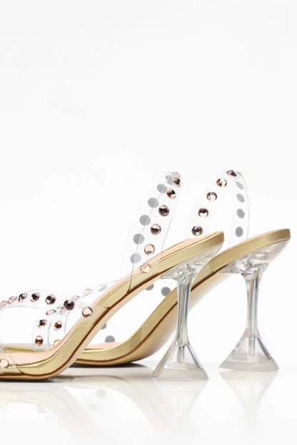 Alamour The Label Zahara - Gold Heels