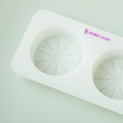 Bramble Berry 2 Cavity Silicone Citrus Mold (x5)