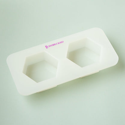 Bramble Berry 2 Cavity Silicone Hexagon Mold (x5)
