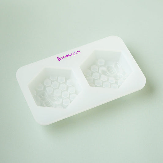 Bramble Berry 2 Cavity Silicone Honeycomb Mold (x6)