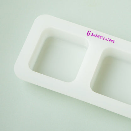 Bramble Berry 2 Cavity Silicone Square Mold (x6)