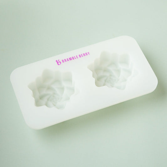 Bramble Berry 2 Cavity Silicone Succulent Mold (x5)