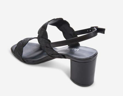 Marmi Shoes Vaneli Lettie - Black Weave Fabric