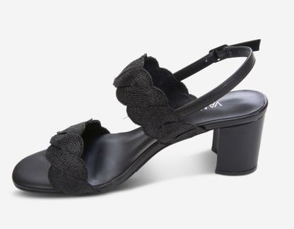 Marmi Shoes Vaneli Lettie - Black Weave Fabric