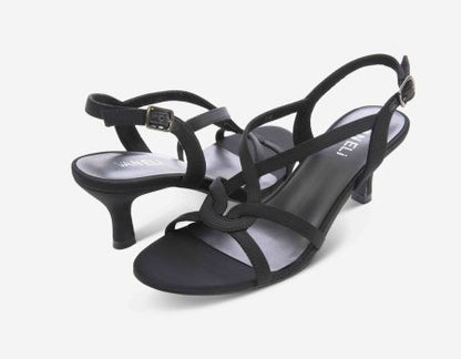 Marmi Shoes Vaneli Monde -  Black Owi Fabric